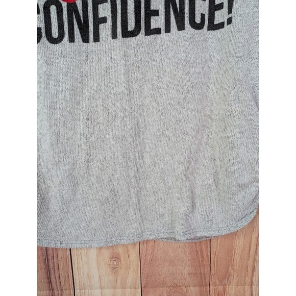 Cloudless Curve Confidence Gray Knit Short Sleeve Top Womens Plus Size 2X - Picture 3 of 7